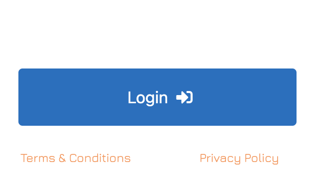 Screenshot from Swift Mapper showing the blue 'login' button